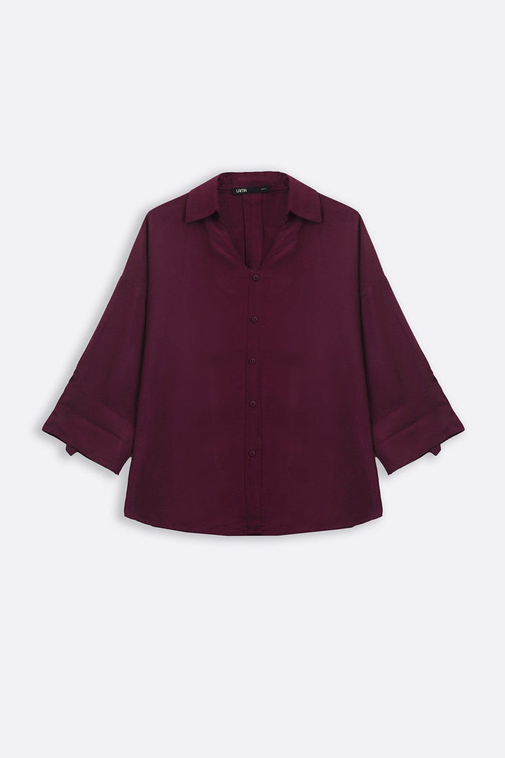 MAROON EASY BREEZE TOP