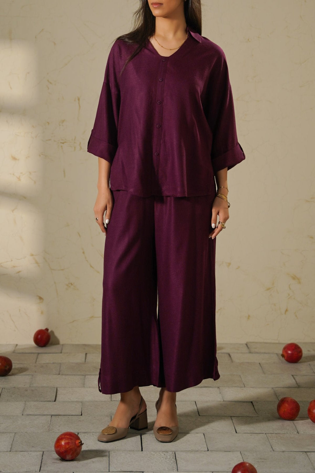 MAROON EASY BREEZE TOP