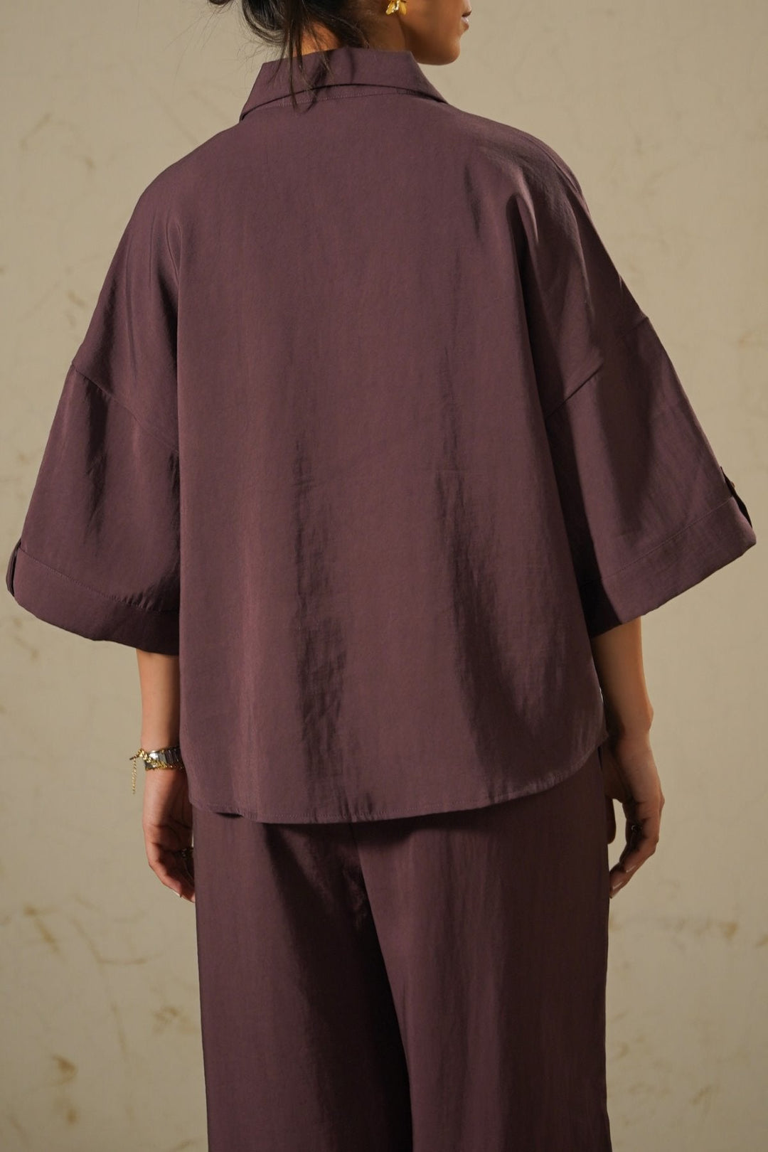 BEETROOT LYOCELL STONEWASH SHIRT