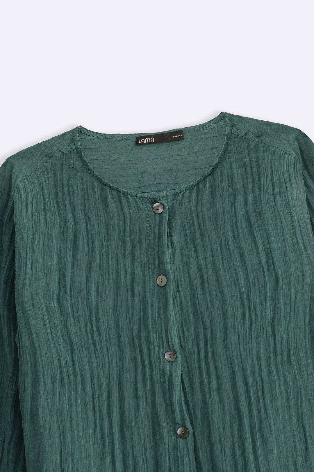 TURQUOISE LIGHTWEIGHT CRINKLE TOP