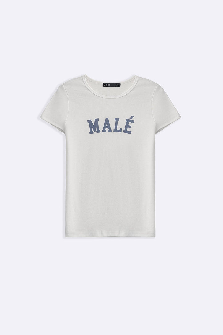 WHITE MALE CAMPUS TEE