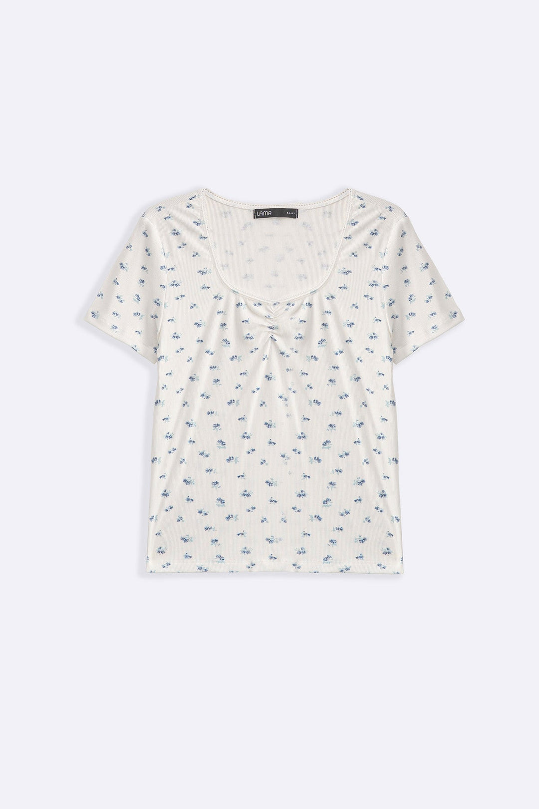 WHITE RIBBED DOLL TEE