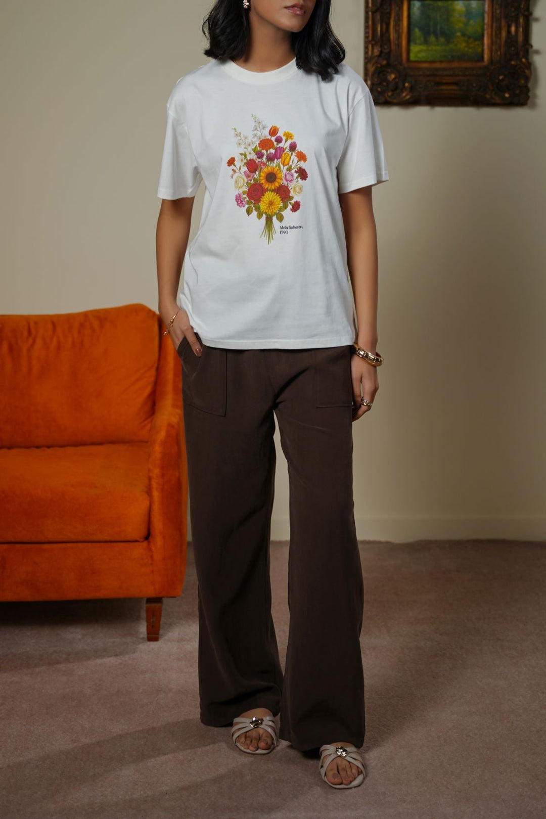 WHITE MELA BAHARAN TEE