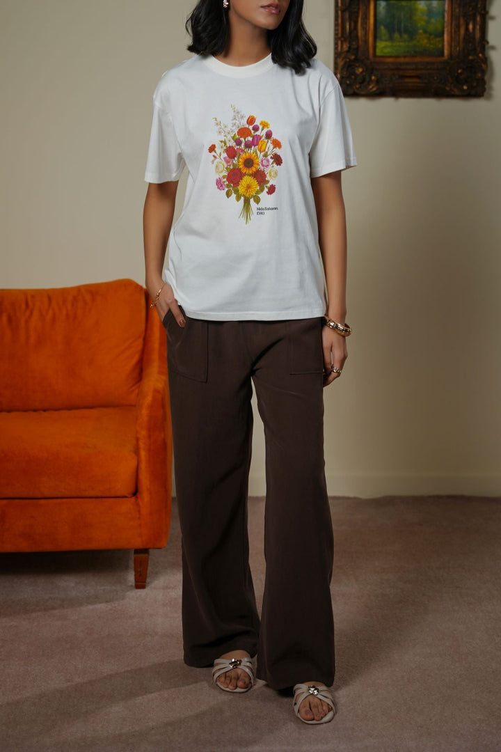 WHITE MELA BAHARAN TEE