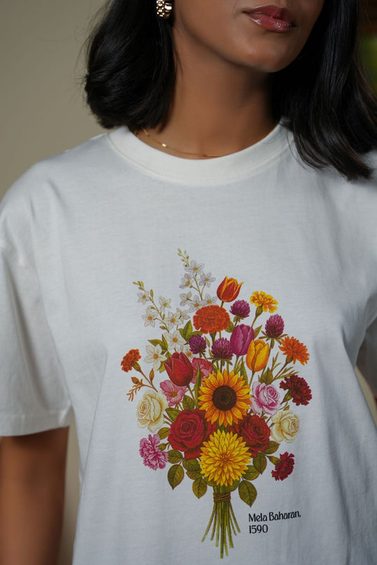 WHITE MELA BAHARAN TEE