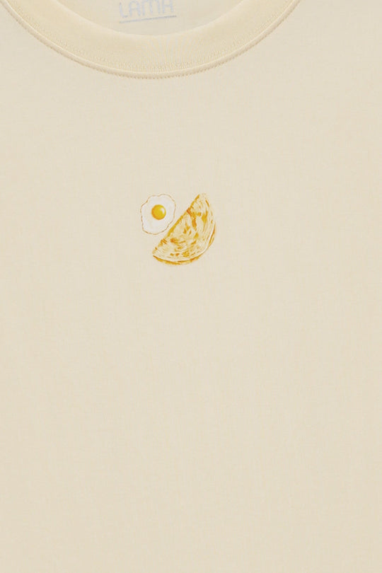 BUTTER YELLOW ANDA PARATHA TEE