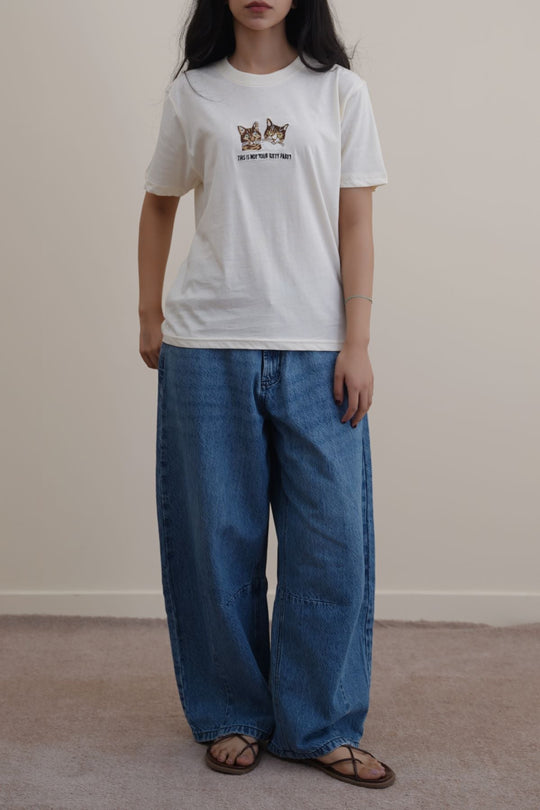 IVORY KITTY PARTY TEE