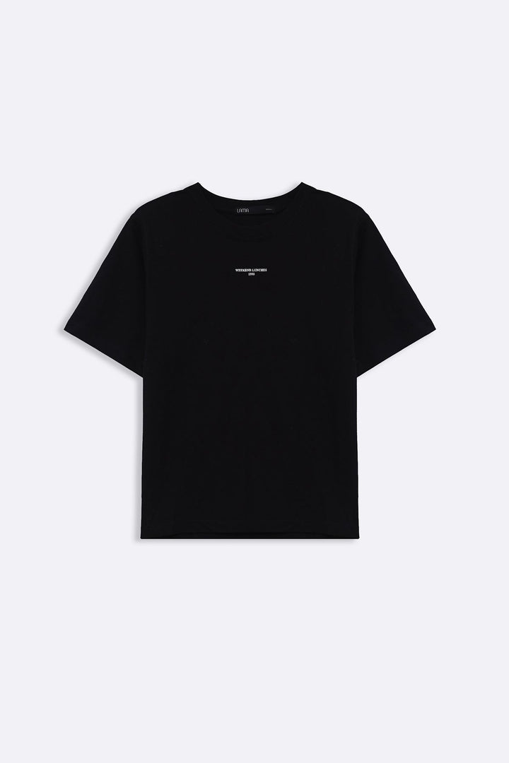 BLACK 90's PLATES TEE