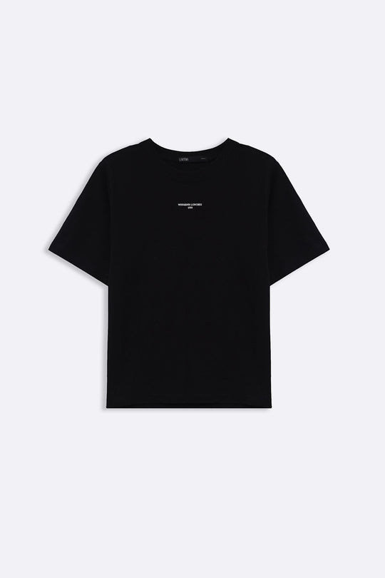 BLACK 90's PLATES TEE