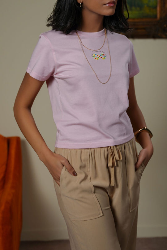 LIGHT PINK BUNTIES TEE