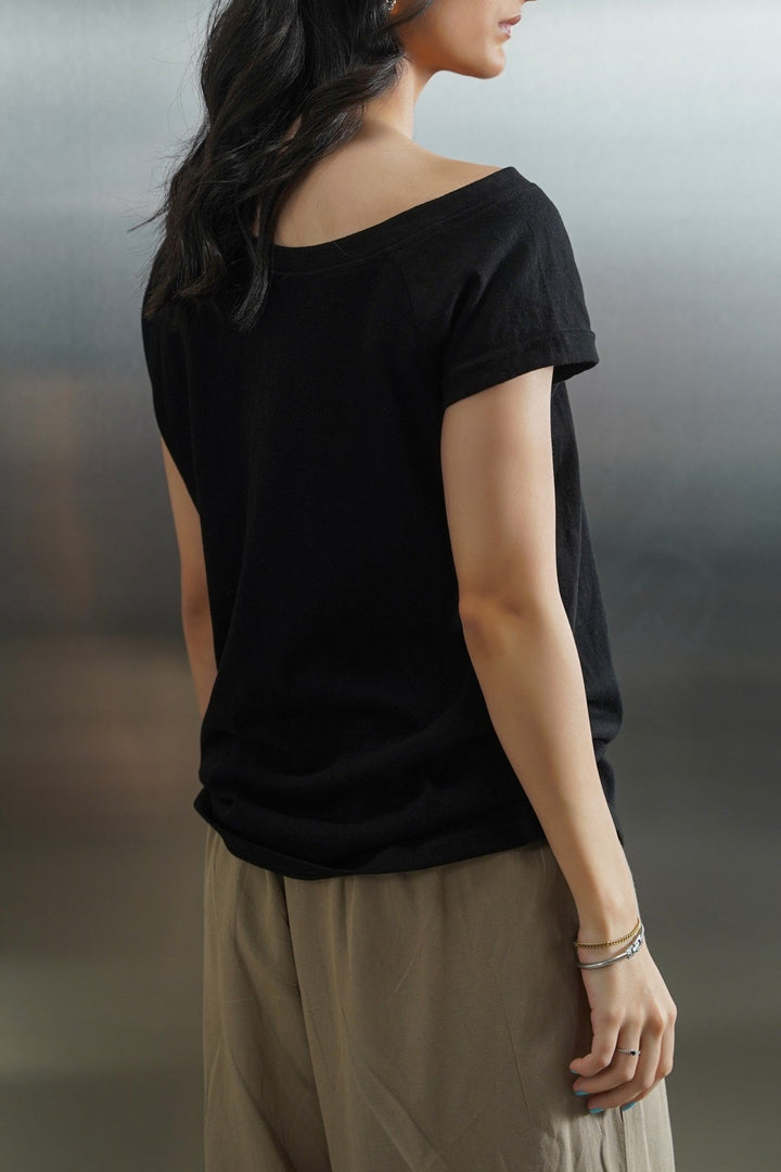 ASSYMETRICAL CUT TEE