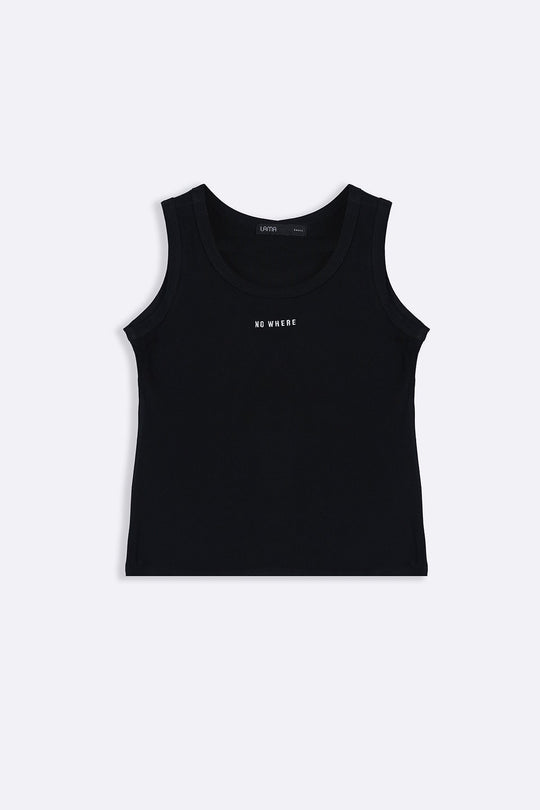 BLACK NOWHERE TANK