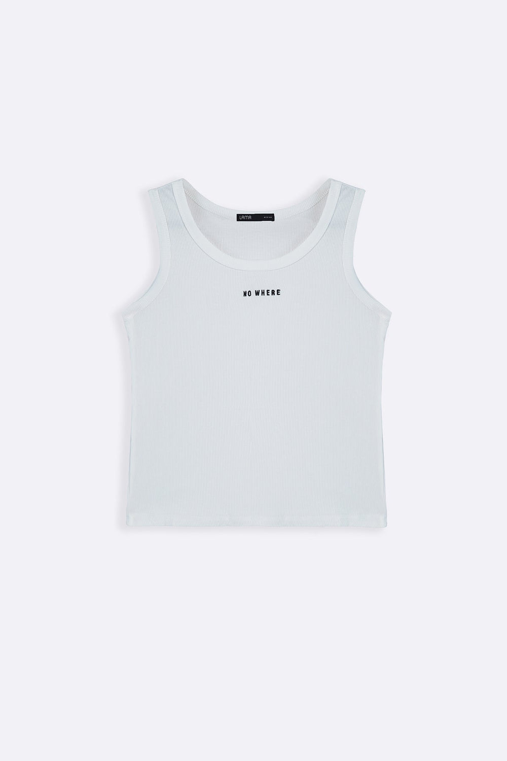 WHITE NOWHERE TANK