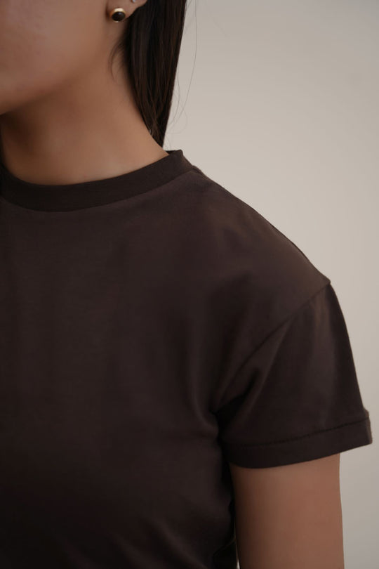 BROWN EVERYDAY STAPLE TEE