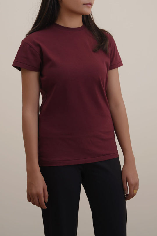 MAROON EVERYDAY STAPLE TEE