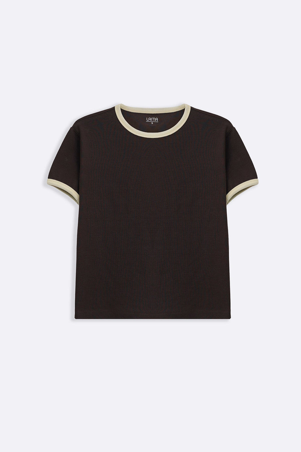BROWN RINGER TEE
