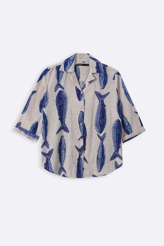 ECRU SARDINE SAFARI SHIRT