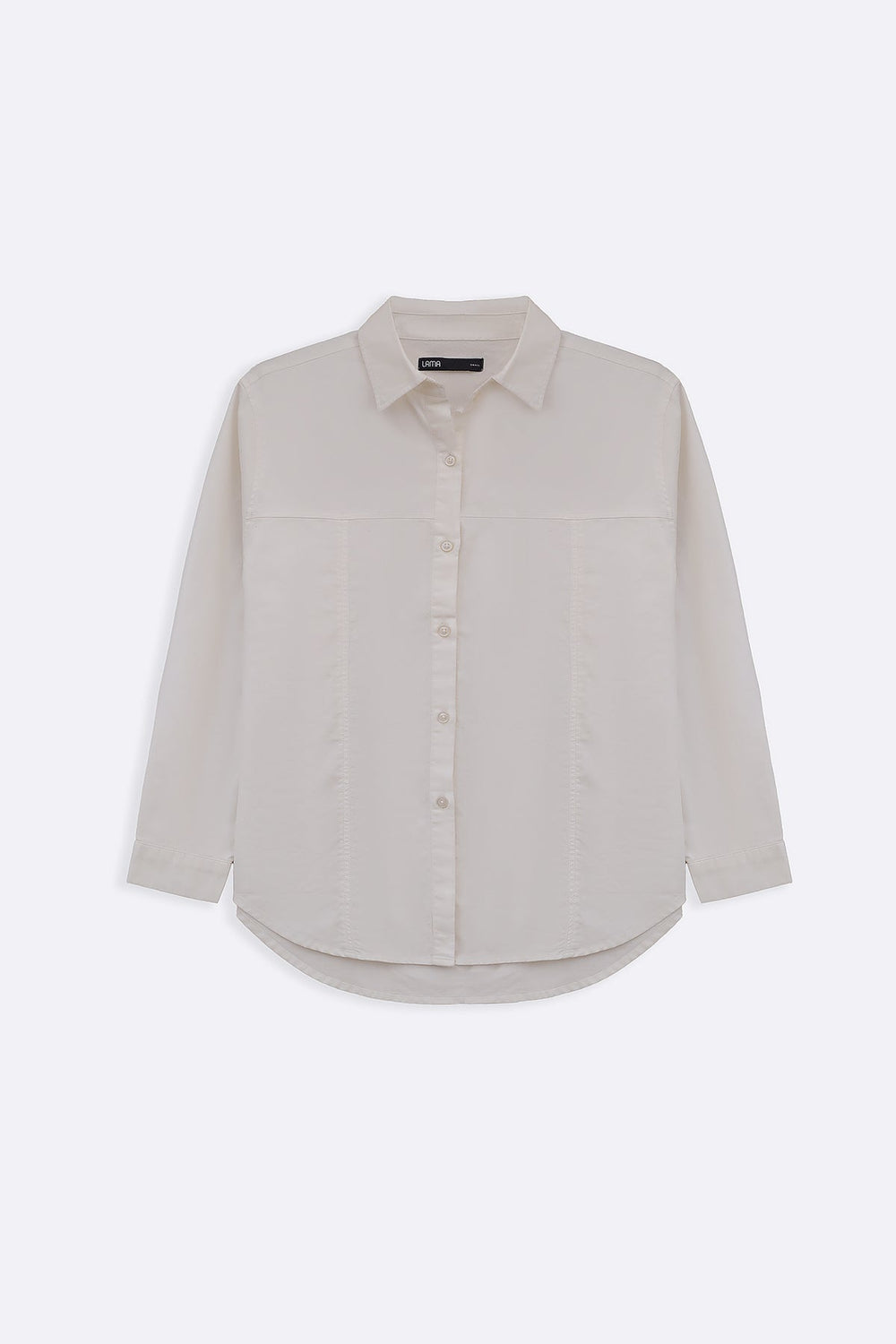 WHITE OXFORD PANEL SHIRT