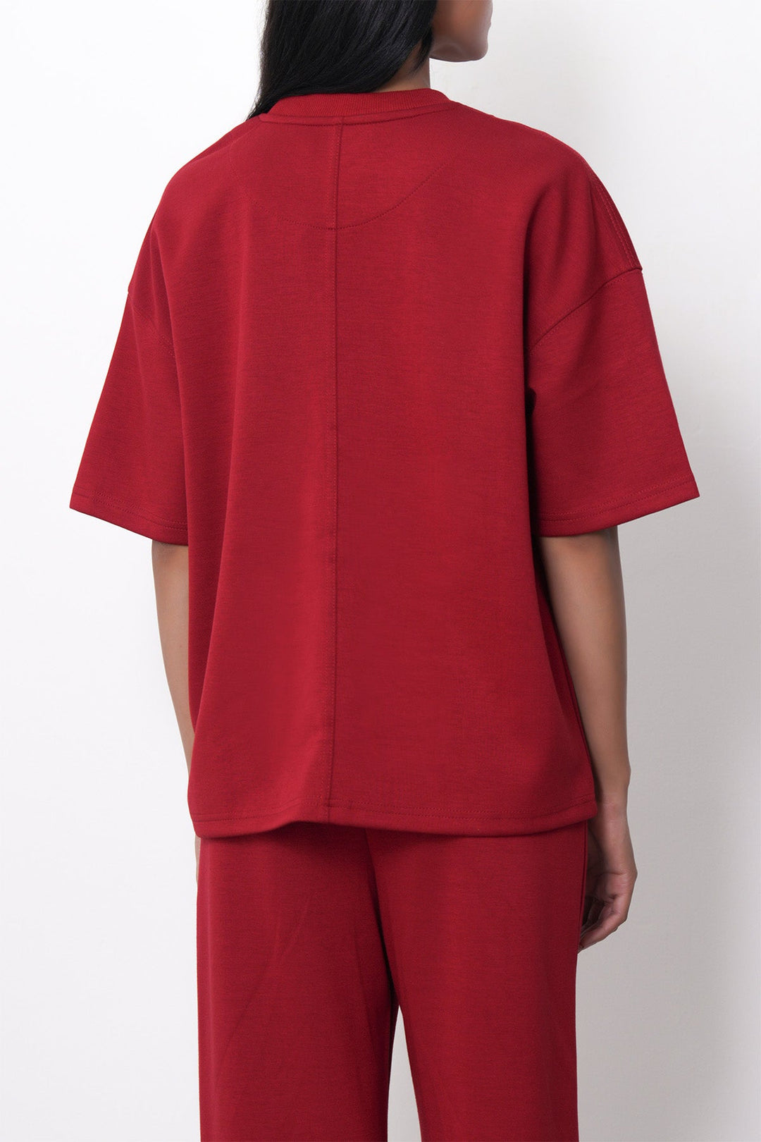 RED CHERRY-OVERSIZED T-SHIRT