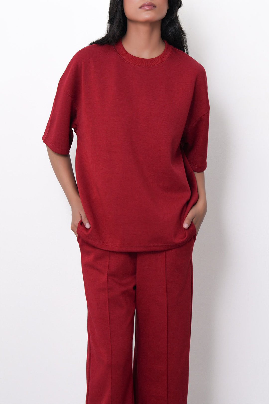 RED CHERRY-OVERSIZED T-SHIRT