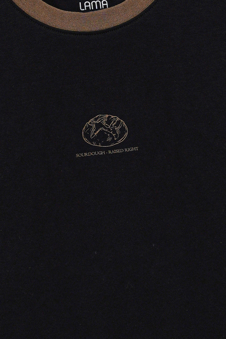 BLACK SOURDOUGH PRINT TEE
