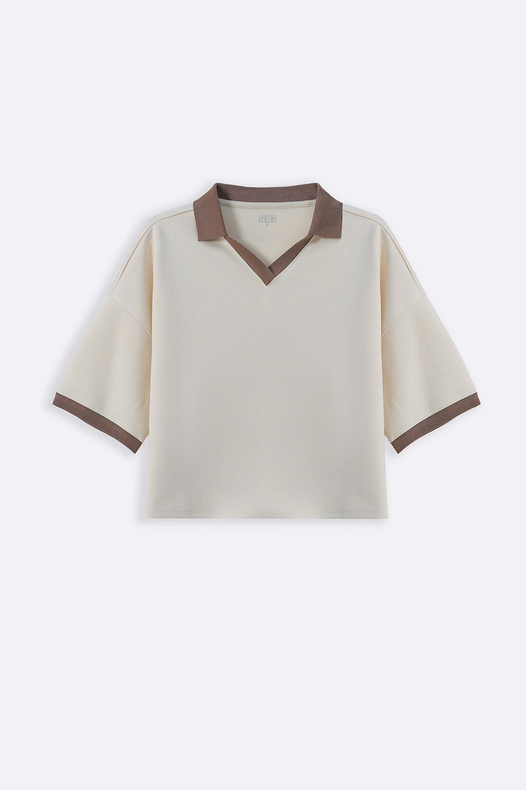 IVORY VINTAGE CONTRAST POLO