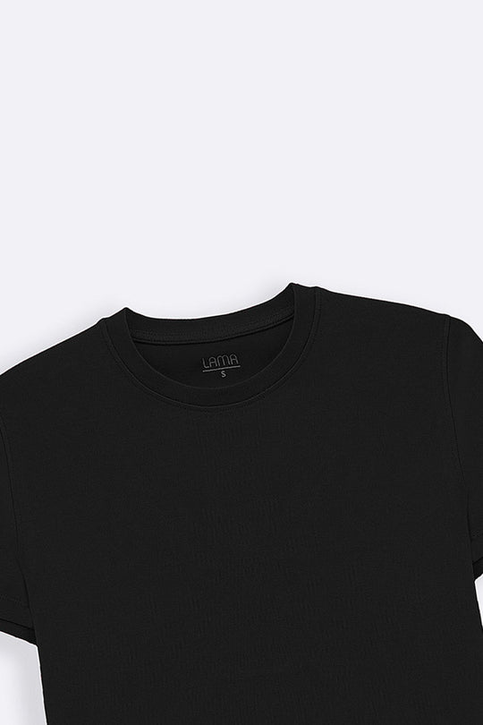 BLACK CASUAL EVERYDAY TEE