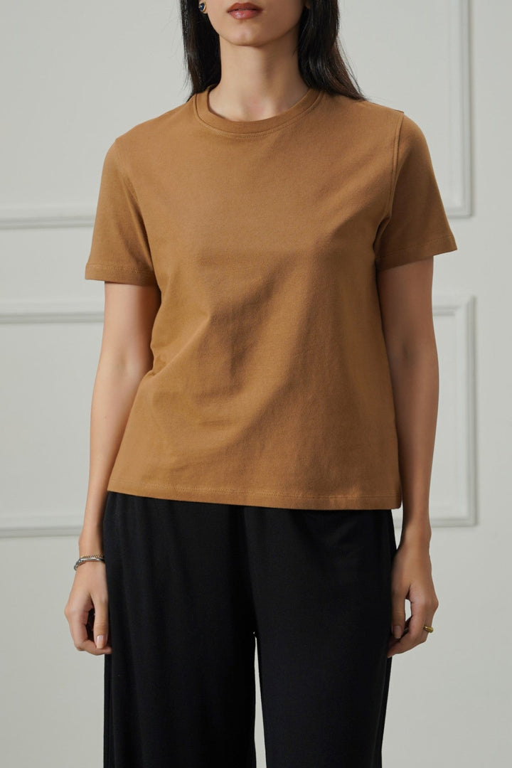 TAUPE CASUAL EVERYDAY TEE