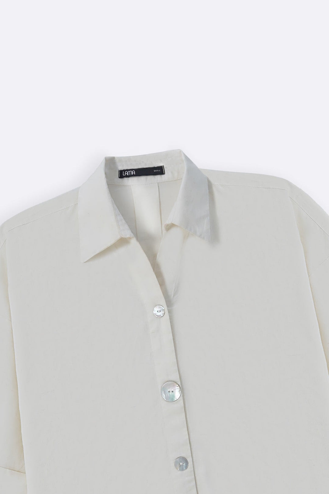 ECRU LYOCELL LINEN BUTTON SHIRT