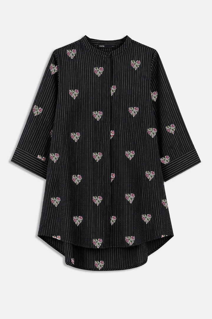 BLACK-HEARTS COTTON-LINEN TUNIC