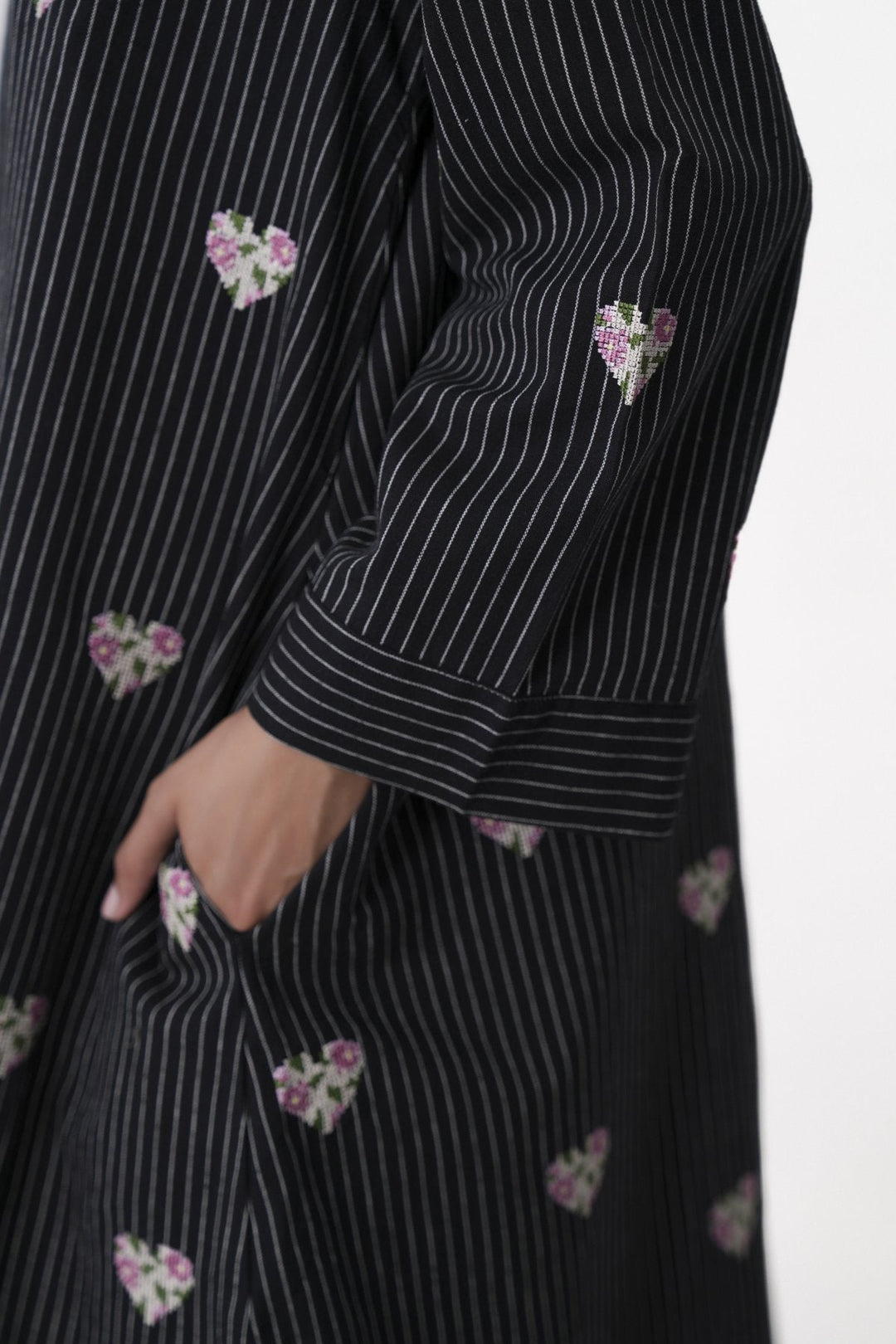 BLACK-HEARTS COTTON-LINEN TUNIC