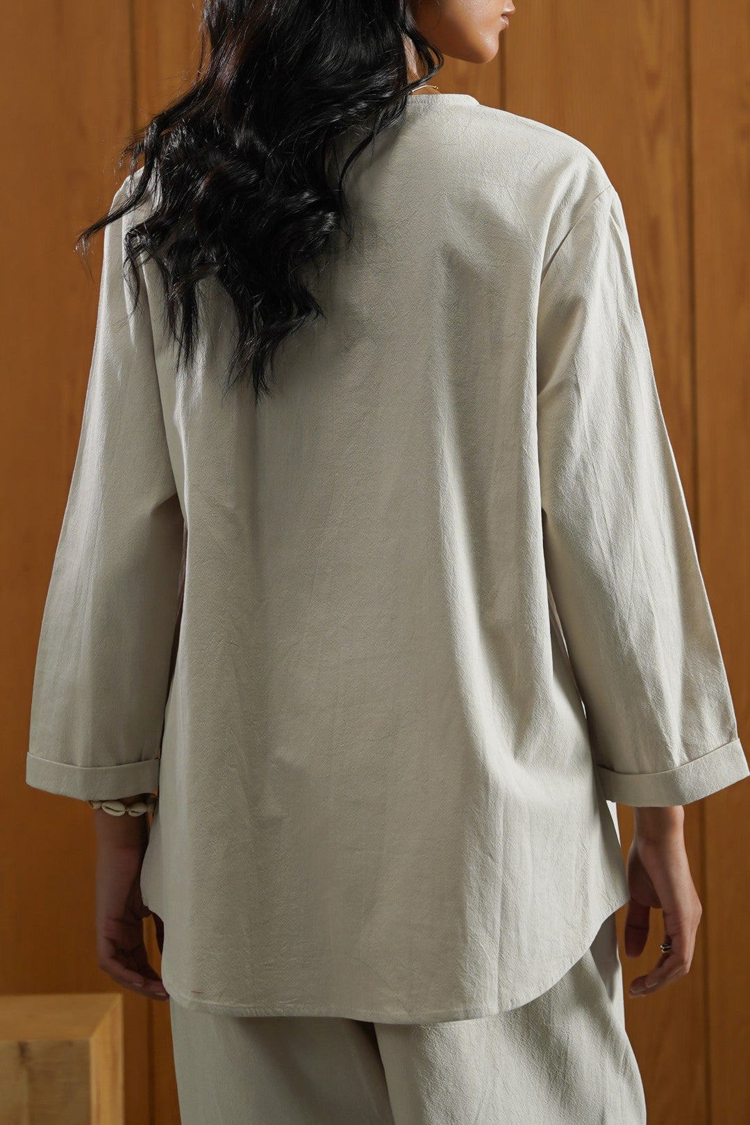 OATMEAL ORGANIC COTTON SHIRT