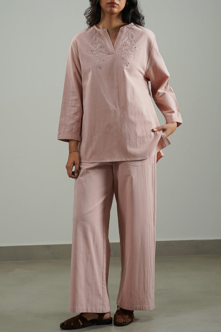 PINK ORGANIC COTTON SHIRT