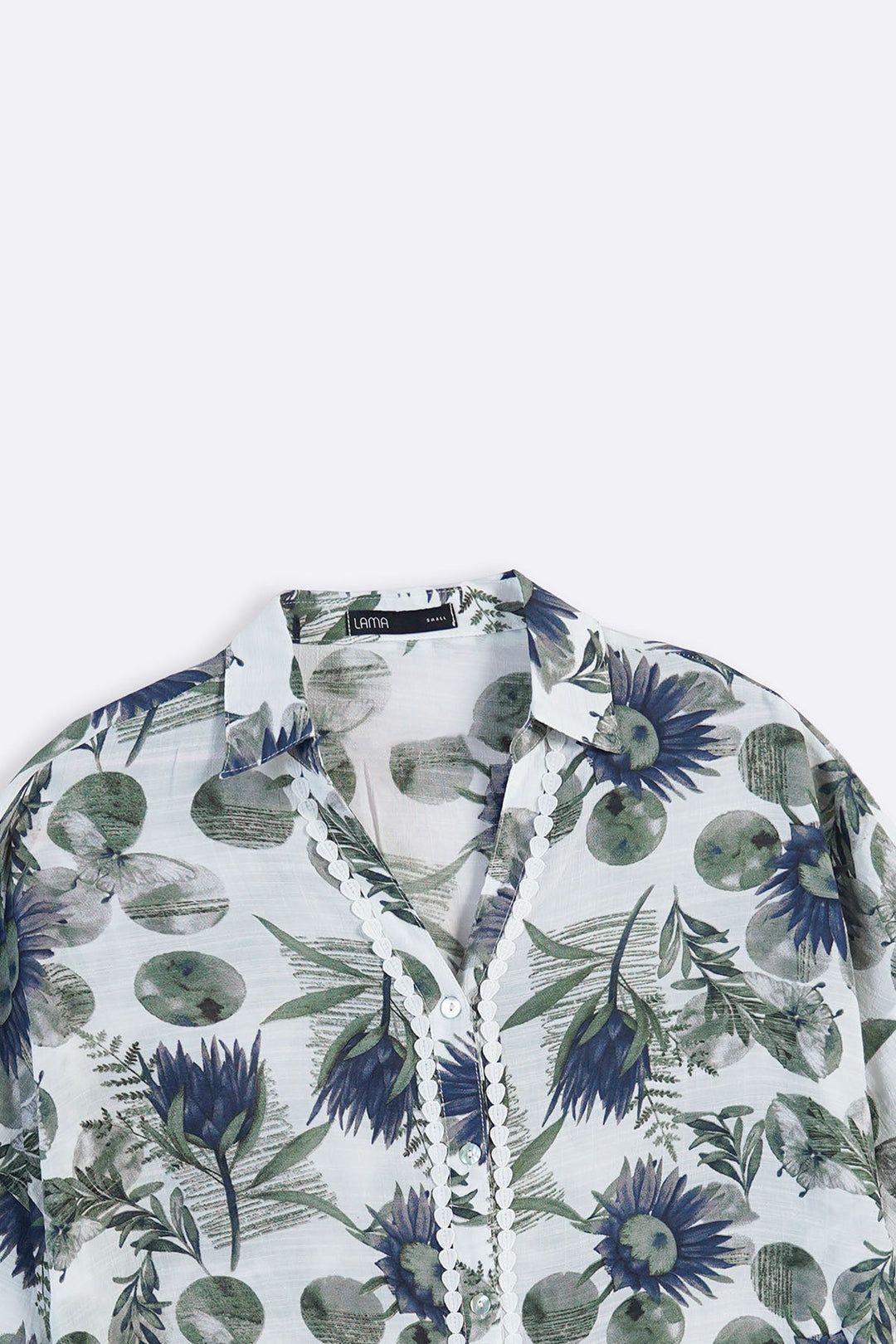 BLUE CORNFLOWER PRINT SHIRT