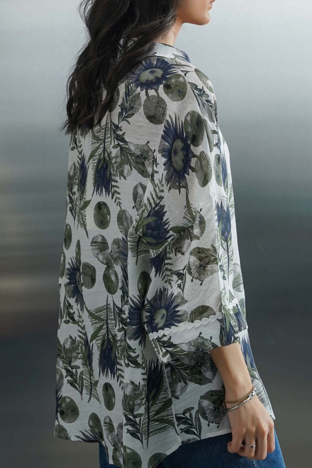BLUE CORNFLOWER PRINT SHIRT