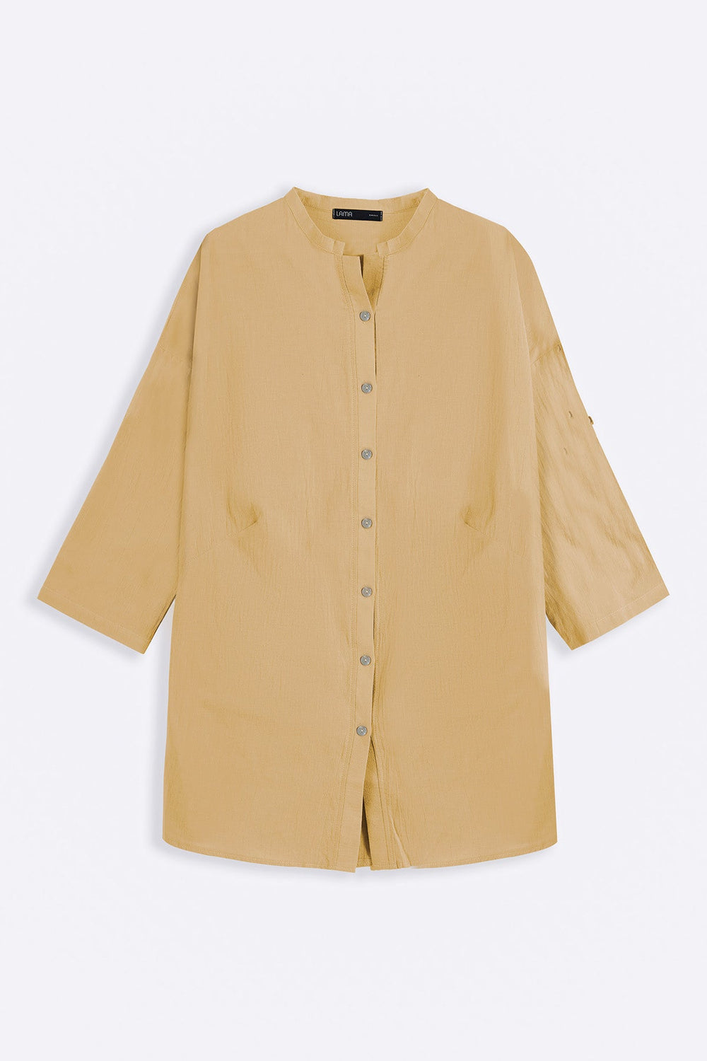 BUTTER YELLOW EVERYDAY FEATHER COTTON TUNIC