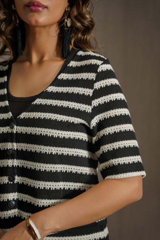 BLACK SEA KNIT TOP