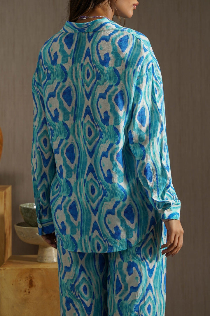 BLUE TIDAL FLOW SHIRT