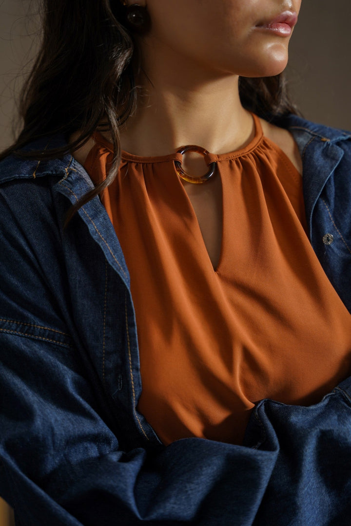 RUST COVE HALTER TOP