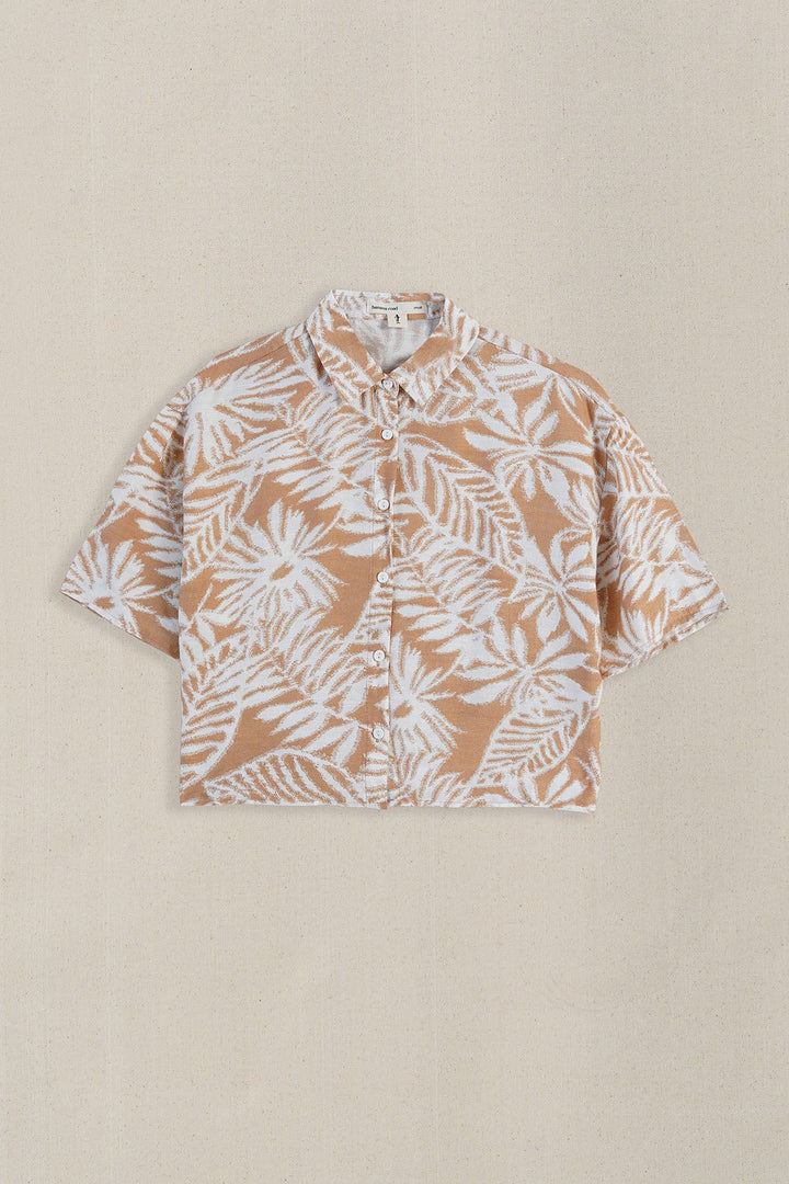 RUST WOOD & BLOOMS SHIRT