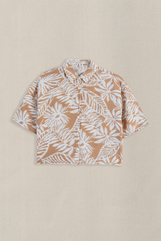 RUST WOOD & BLOOMS SHIRT