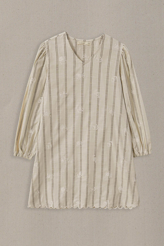OFF WHITE COASTAL STRIPED TUNIC