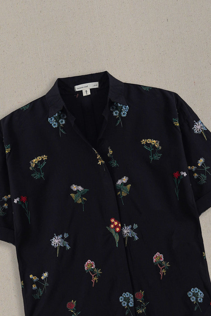 BLACK BLACK FLORA TUNICS