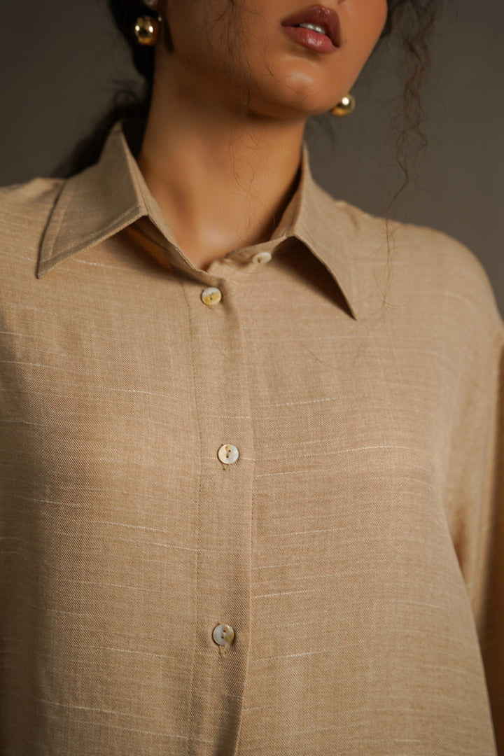 BEIGE STONE COAST LONG TUNIC