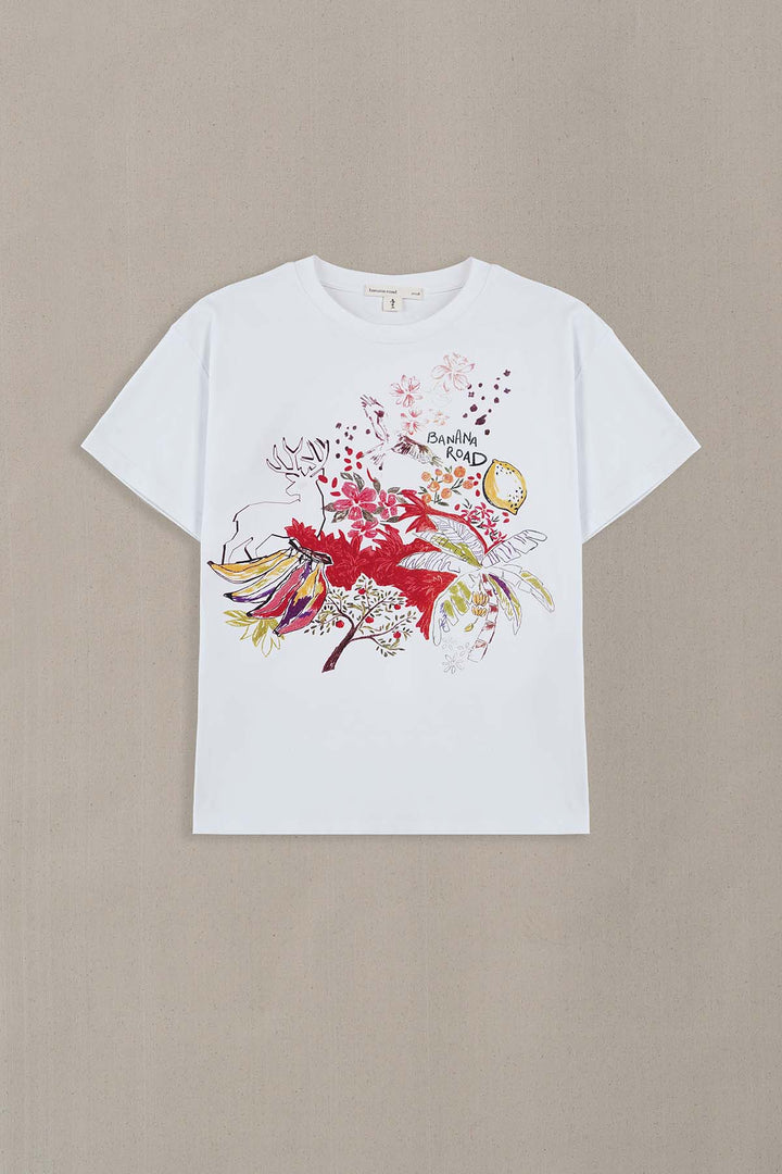 WHITE BANANA ROAD OPENER TEE