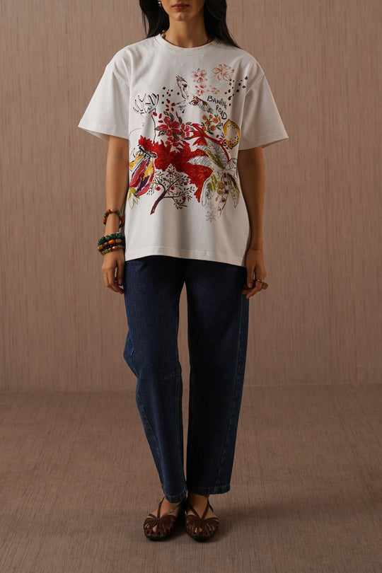 WHITE BANANA ROAD OPENER TEE