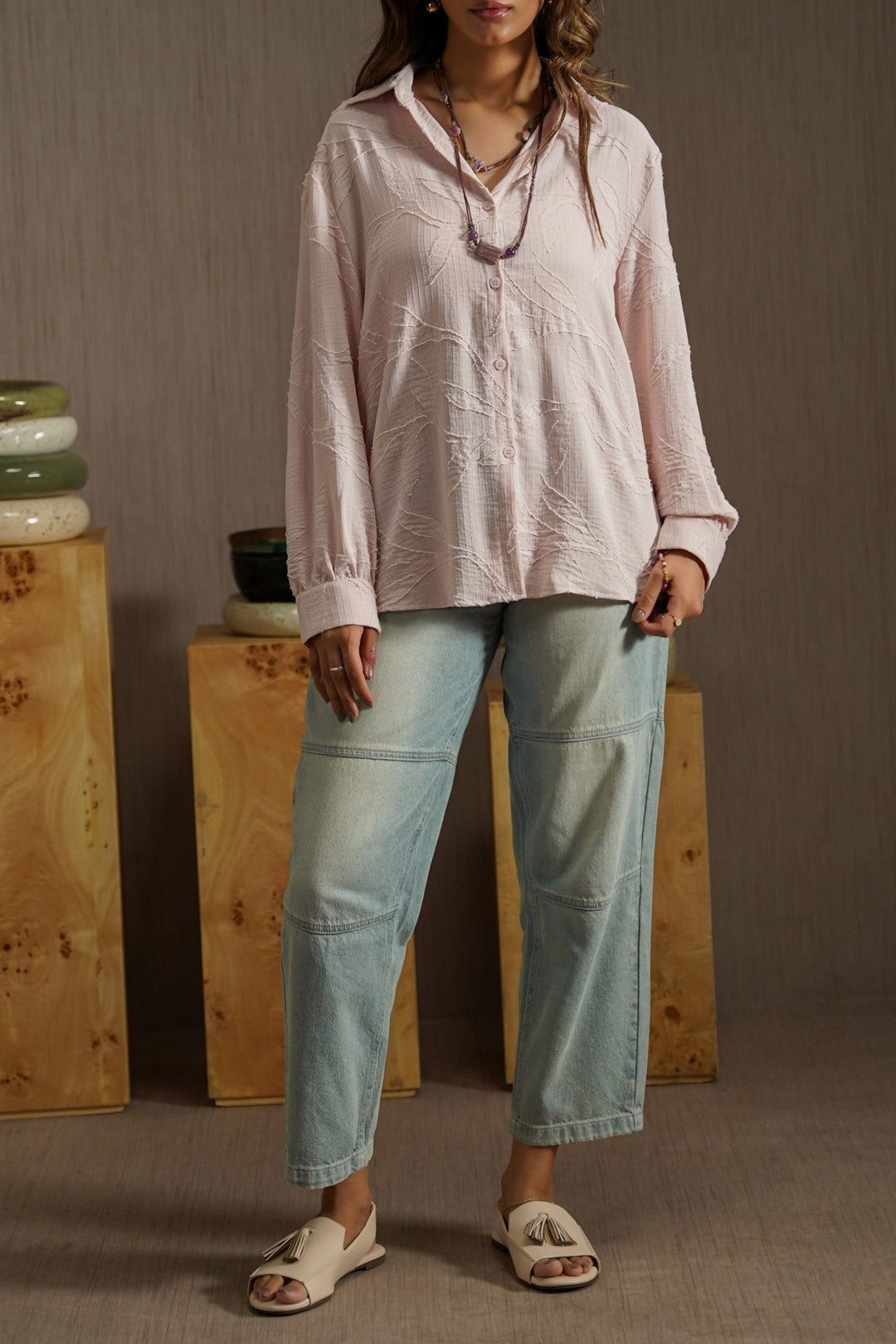 PINK WOMAN SHIRT&BLOUSE