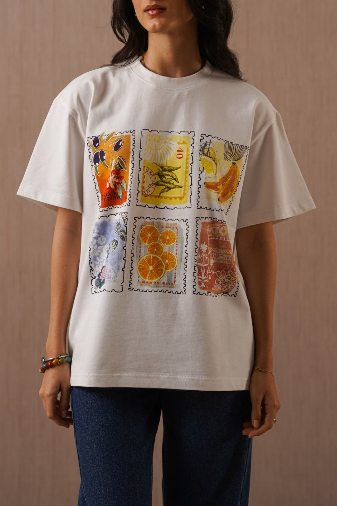 OFF WHITE SUMMER STAMP TEE