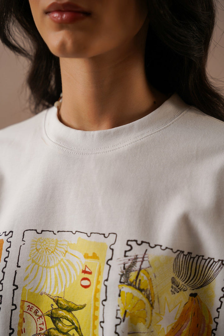 OFF WHITE SUMMER STAMP TEE