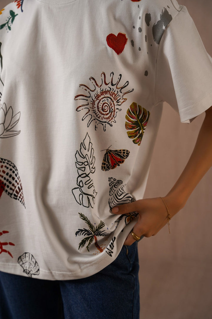 OFF WHITE ISLAND LOVE TEE